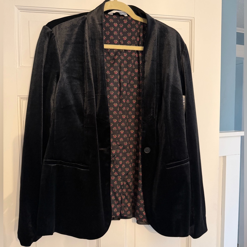 Old Navy Black Velvet Women's Blazer